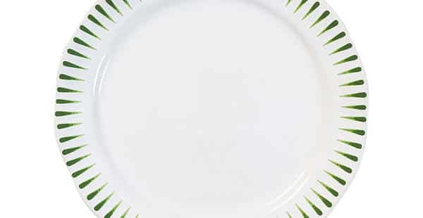 Basil Stripe Salad Plate