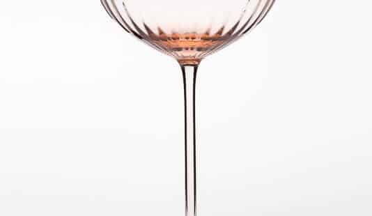 Rose Red Wine Glass