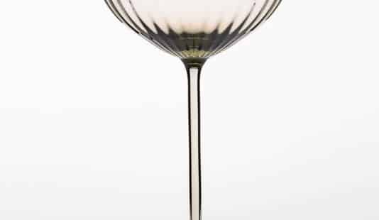 British Green Red Wine Glass