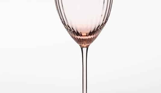 Rose White Wine Glass