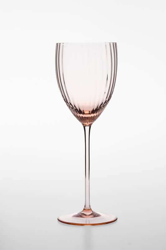 Rose White Wine Glass