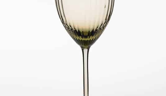 British Green White Wine Glass