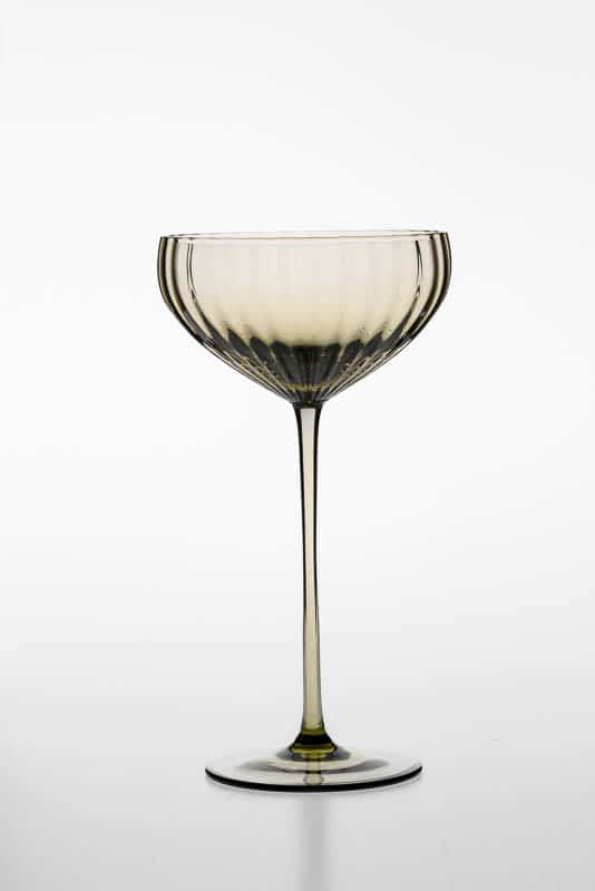 British Green Champagne Coupe