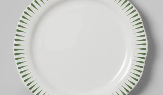 Basil Stripe Dinner Plate