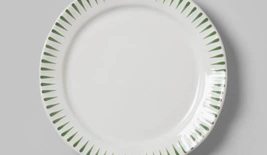 Basil Stripe Salad Plate