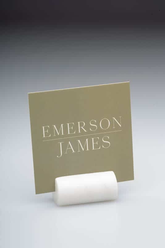 Marble Oval Place Card / Table Number